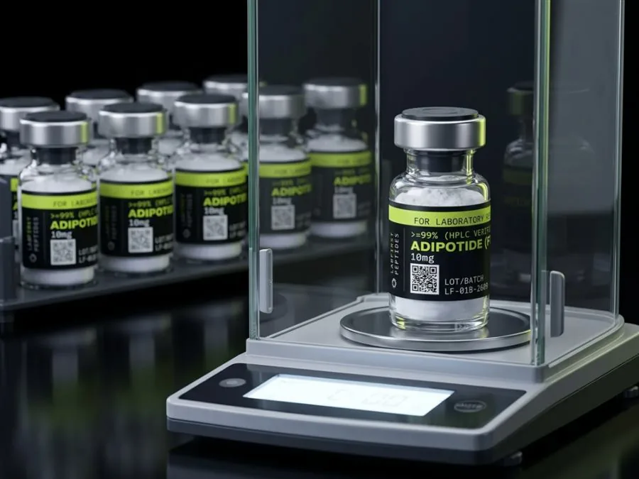 Adipotide (FTPP) Analytical balance: net content weighed