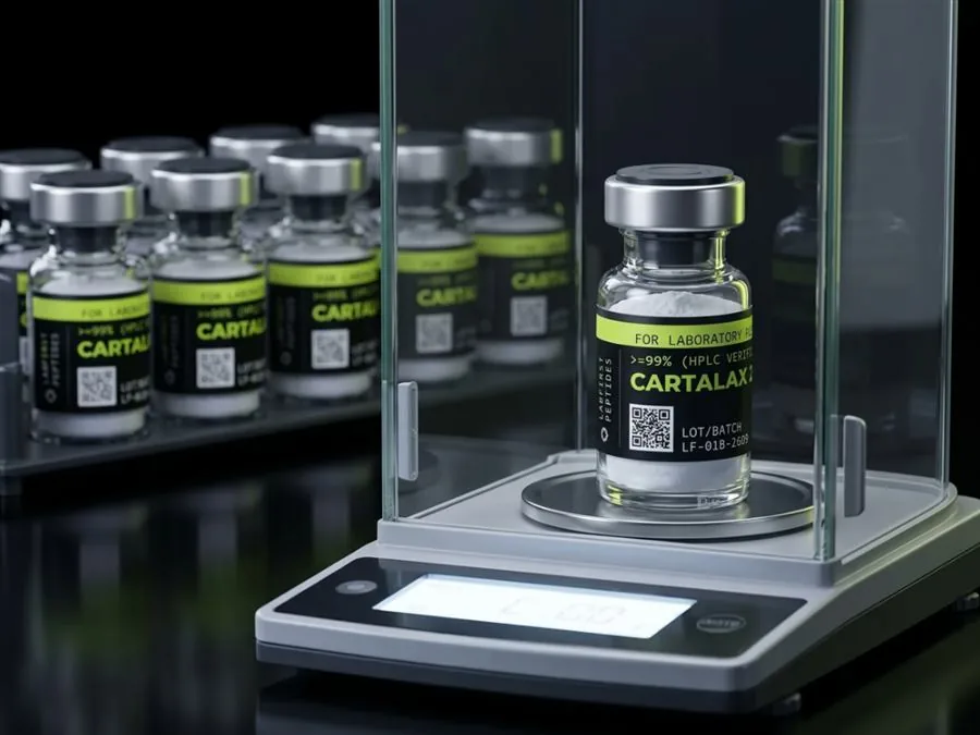 Cartalax Analytical balance: net content weighed