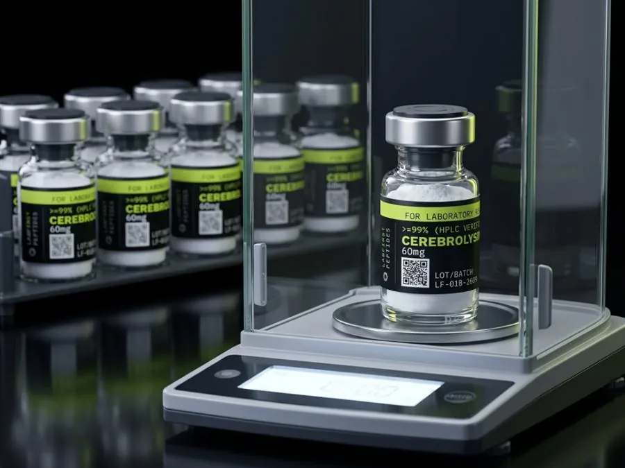 Cerebrolysin Analytical balance: net content weighed