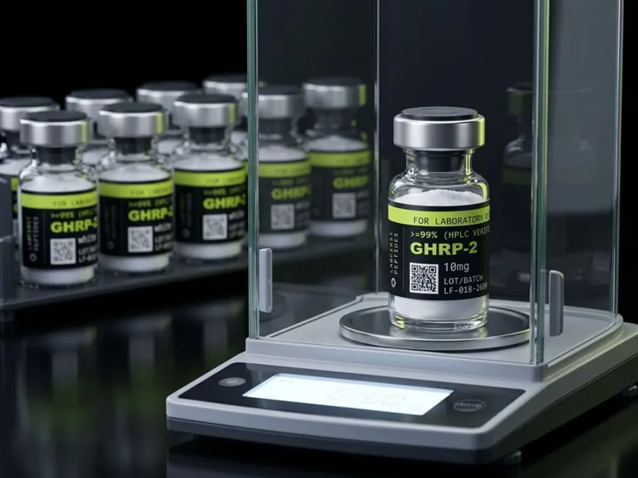 GHRP-2 Analytical balance: net content weighed