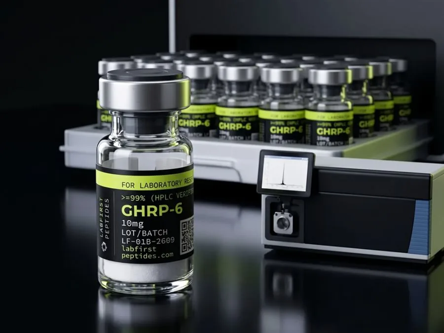 GHRP-6 Mass spec — LabFirst research vial