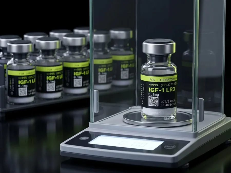 IGF-1 LR3 Analytical balance: net content weighed