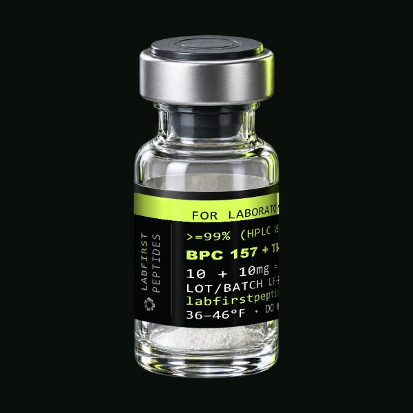 BPC 157 + TB-500 Blend 10mg + 10mg (20mg total) vial, lot LF-06B-2609