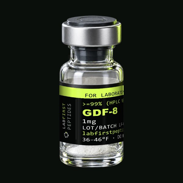 GDF-8 research peptide vial