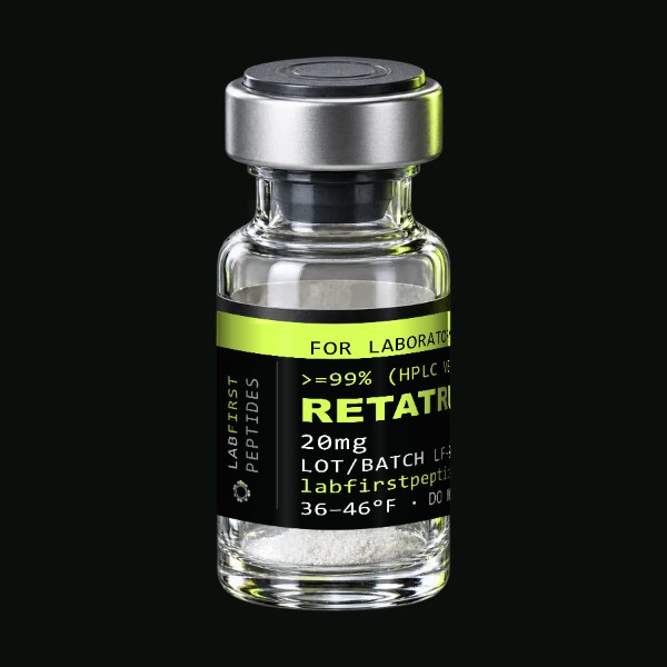 Retatrutide 20mg vial, lot LF-01D-2609